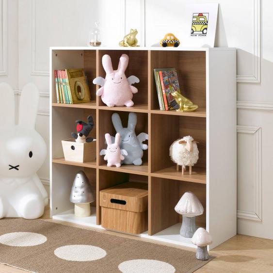 9 Cases De Rangement Effet Bois Tom & Apolline Blanc