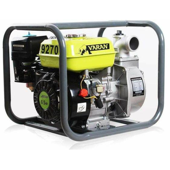 Varan Motors - 92700 Pompe à eau thermique Motopompe essence 2 36m³/h 6.5CV