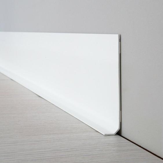 99déco - Lot de 10 Plinthes pvc Blanche - 99deco - H8 x L100 cm Profondeur 14 mm