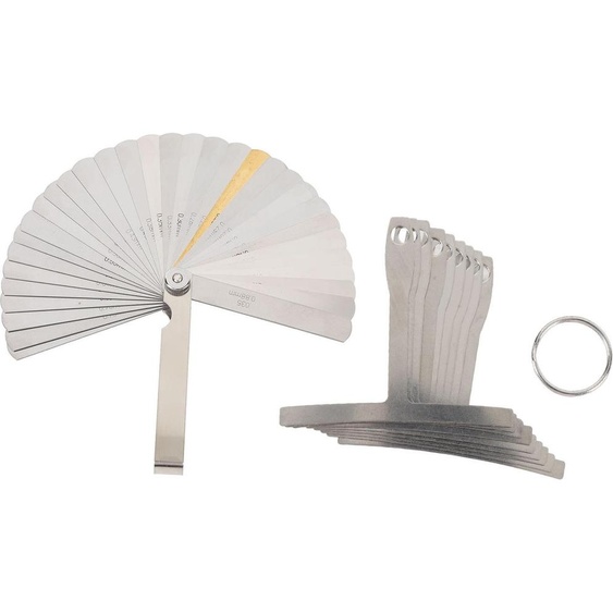 9Pcs Understring Radius Gauge Acier inoxydable 32 lames String Action Règle Trousse Guitare Outils Guitariste