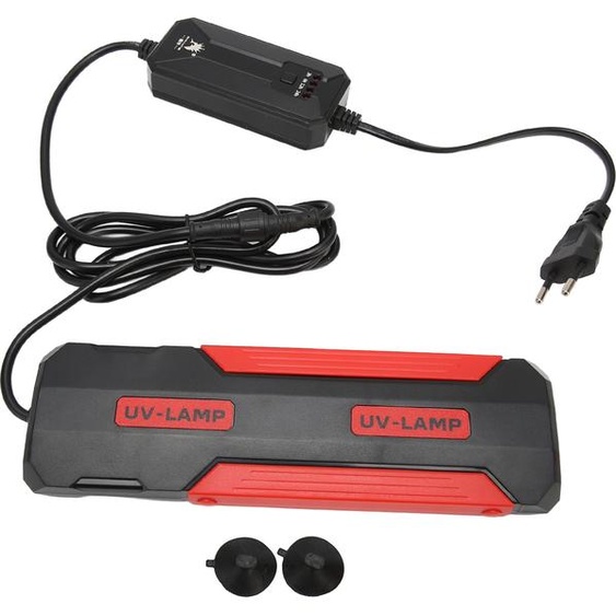 9W Aquarium UV Lampe abnehmbare Rückseite 180 Grad Sterilisation sauberes Licht mit intelligentem Timer für Fischtank EU -Stecker 220 V