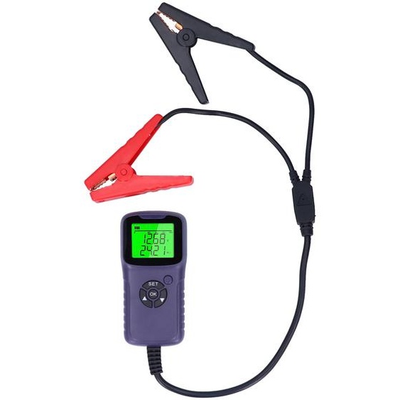 A300 Testeur numérique de batterie de voiture Analyseur de test de batterie LCD Outils de diagnostic autoPourpre