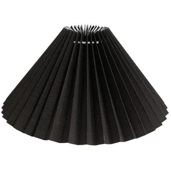 Abat-jour - COLAXI - Plissé moderne - Tissu - E27 - Noir - Style scandinave