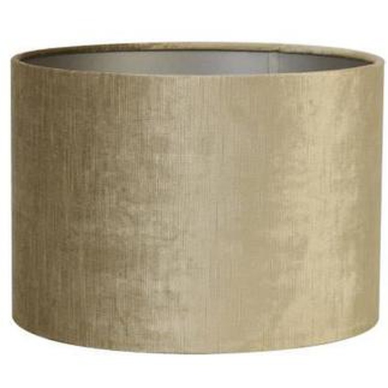 Abat-jour cylindre Gemstone - Bronze - Ø30x21cm - LIGHT & LIVING - Contemporain - Tissu - E27