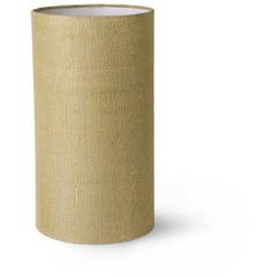 Abat jour cylindrique Chapter 2 toile de jute vert jade Ø22 x 40 cm