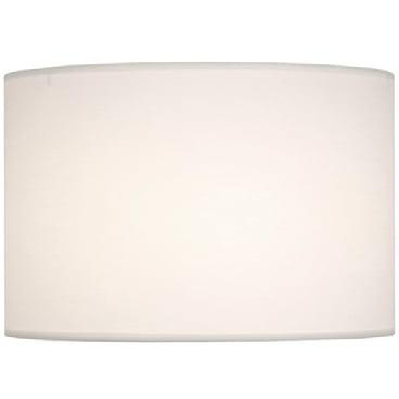 Abat-jour cylindrique coton blanc Ø50 cm
