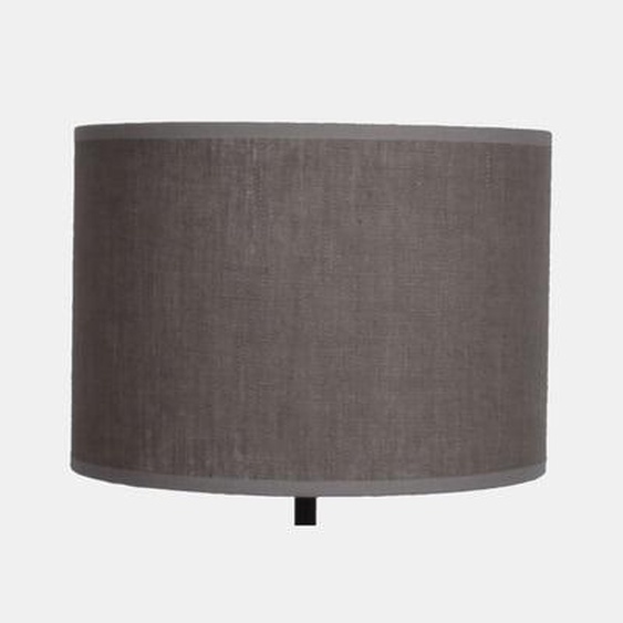 Abat-jour cylindrique lin taupe Ø20 cm