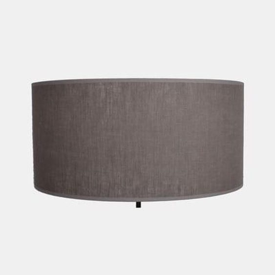 Abat-jour cylindrique lin taupe Ø40 cm
