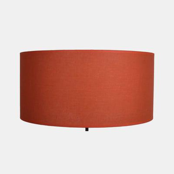 Abat-jour cylindrique lin terracotta Ø40 cm