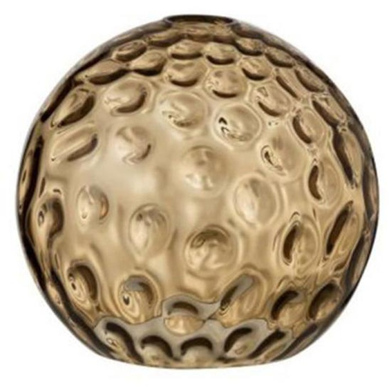 Abat-jour Déco - J-LINE - Modèle Bollie - Verre - Marron - 25cm - Design Contemporain