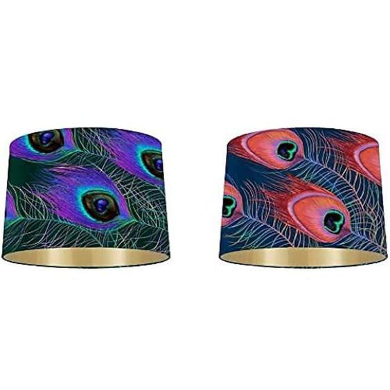 Abat-jour - DKD Home Decor - Lot de 2 - Polyester - 40 x 40 x 25 cm - Multicolore