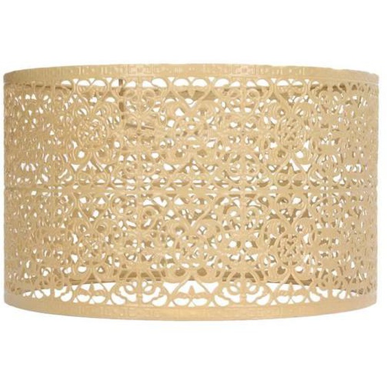 Abat-jour en métal - OMABETA - Creux - Compatible E27/E14 - Couleur Or - 25 cm de diamètre