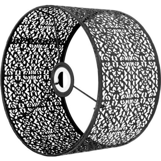 Abat-jour en métal - SALALIS - E27 E14 - Noir - 25 cm - Design creux élégant