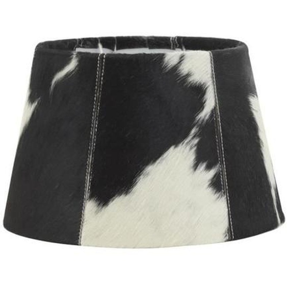 Abat-jour en peau de vache noir et blanc - AUBRY GASPARD - Classique - Intemporel - Cuir