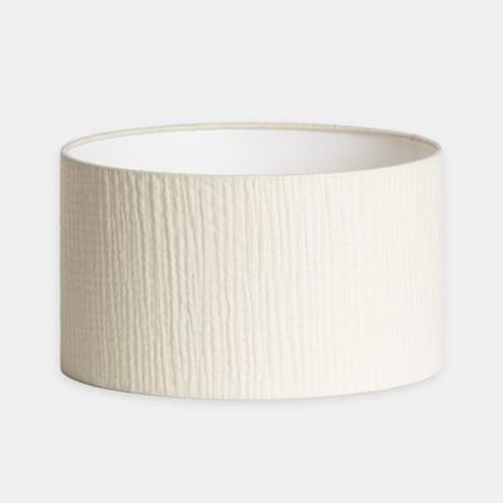Abat-jour en tissu - Gaze - Ø30 cm - Écru
