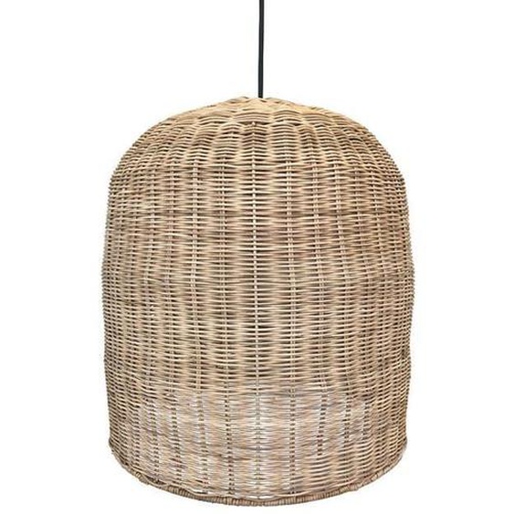Abat-jour - LUMISKY - GIACOMO - Rotin naturel - Style bohème - E27 - H45cm - Diamètre 40cm