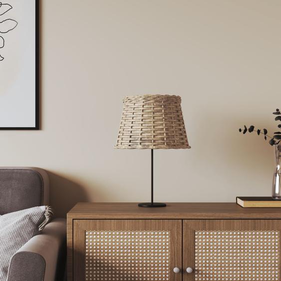 Abat-jour marron Ø25x17 cm osier