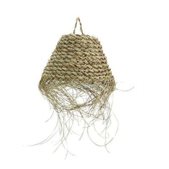 Abat-jour naturel en feuilles de palmier tressées Madam Stoltz