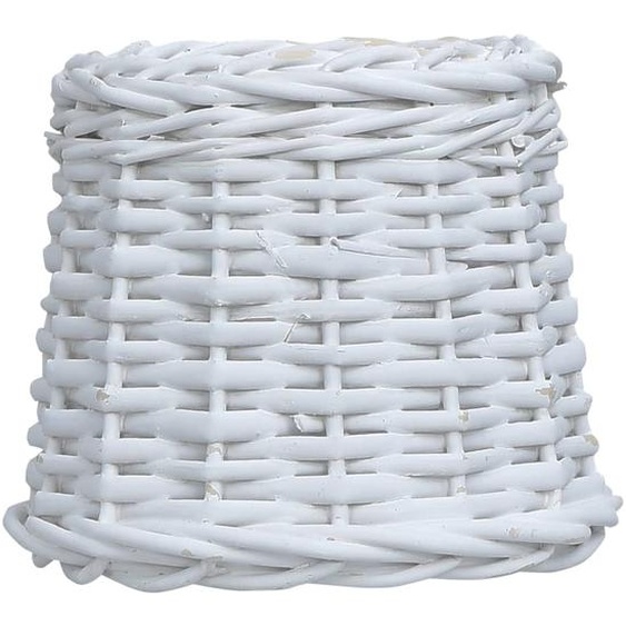 Abat-jour Osier 25x17 cm Blanc