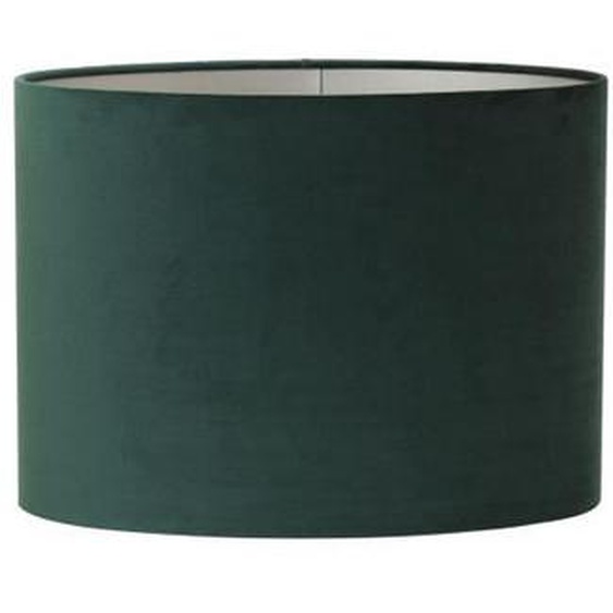 Abat-jour ovale en velours vert - LIGHT & LIVING - 30cm - pour lampe à suspension, lampe de table et lampadaire