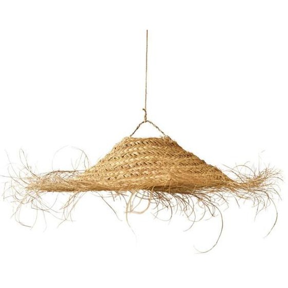 Abat-jour parasol - HOME MAISON - Doum - Fibre de palmier - 70x70 cm - Style ethnique