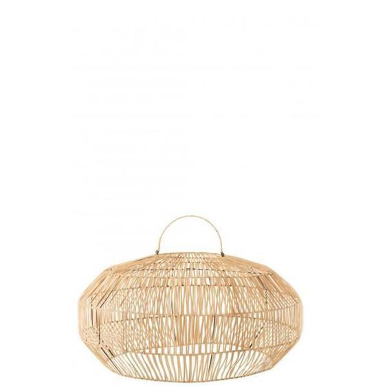 Abat-Jour Rotin Naturel Medium - Naturel - Rotin - L 60 x l 60 x H 42 cm - Abat-jour