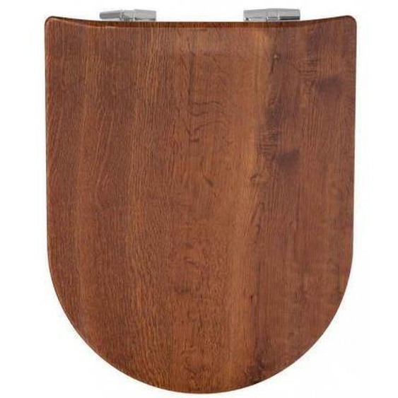 Abattant Double OLFA Déclipsable Bois Rustique