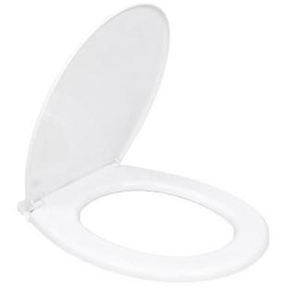 Abattant WC Basic Blanc - GENERIQUE - Universel - Entraxe de fixation universelle