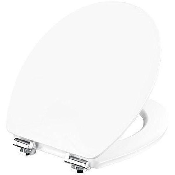 Abattant WC - Cornat - KSVSC00 - Système dabaissement automatique - Charnières solides - Blanc