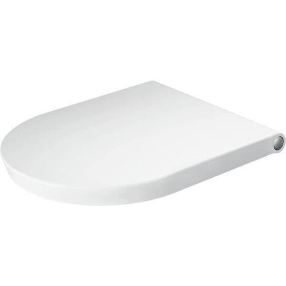 Abattant WC - DURAVIT - White Tulip - Blanc - Charnières en Acier Inoxydable - Softclose