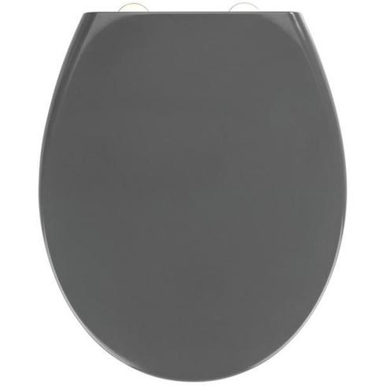 Wenko - Abattant WC Easy-Close - Abaissement automatique - Duroplast - Gris