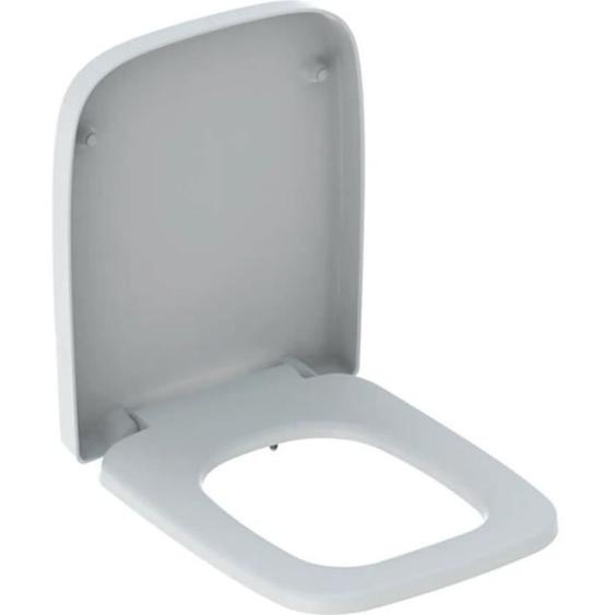 Abattant WC - GEBERIT - RENOVA PLAN - Rectangulaire - Blanc brillant - Fixation par le dessus