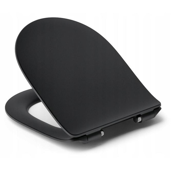 Abattant WC Hamberger Nyx Slim U-Forme Noir Soft-close Brillant