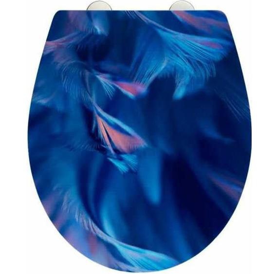 Abattant WC Original surface relief, abattant WC avec frein de chute easy close, fixation acier fix clip inox, Softness,
