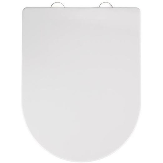 Abattant WC - WENKO - Calla - Duroplastique - 35,5x47 cm - Fixation inox