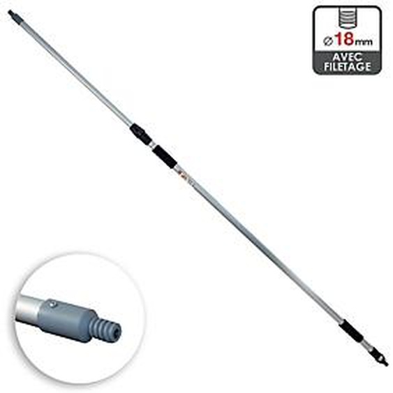 ABELAUTO Manche en alu télescopique Abel Auto 2 x 1m20