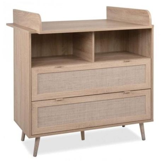 Abitare - Table à langer pour enfants 100x78 cm chêne clair - Agrigento