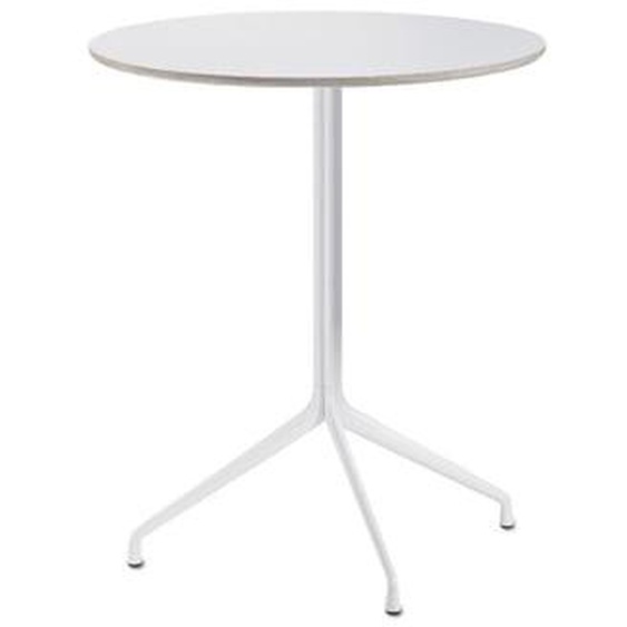 About A Table AAT20 Table haute - stratifié blanc, bordure contreplaqué
