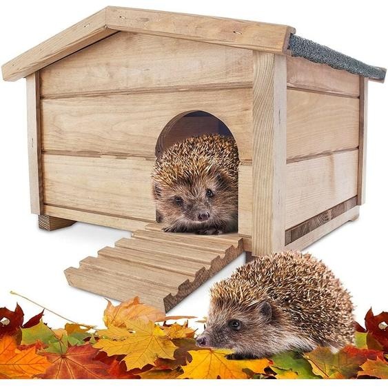 Abri Cabane Mangeoire Hérisson Refuge éxtérieur robuste en bois massif de haute qualité Hibernation Hiver323 Ruby