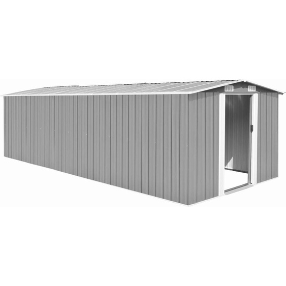 Abri de jardin 257x580x181 cm Métal Gris