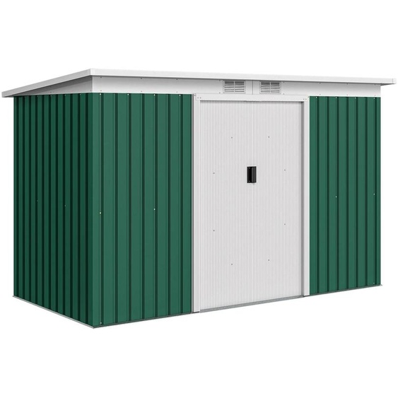 Abri de jardin - Abri de jardin - Métal - Porte coulissante - Imperméable - Pour lextérieur - Vert militaire