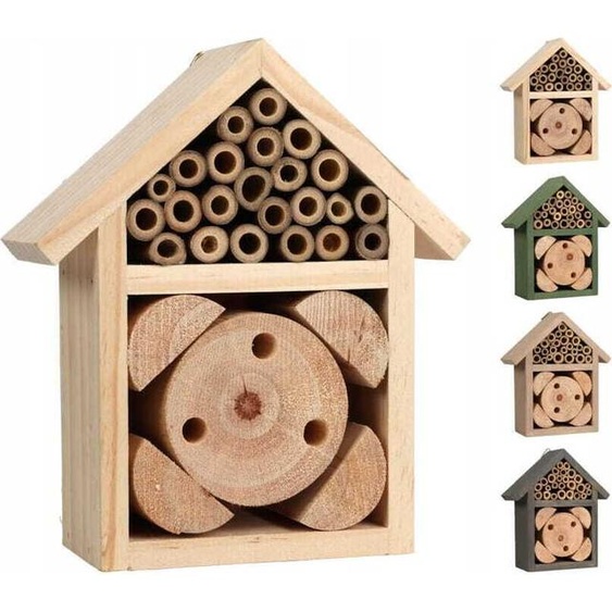 Abri de jardin pour insectes et abeilles 15x13x5 cm