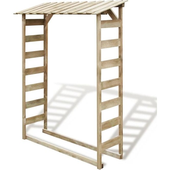 Abri de stockage du bois de chauffage 150x44x176 cm Pin imprégné