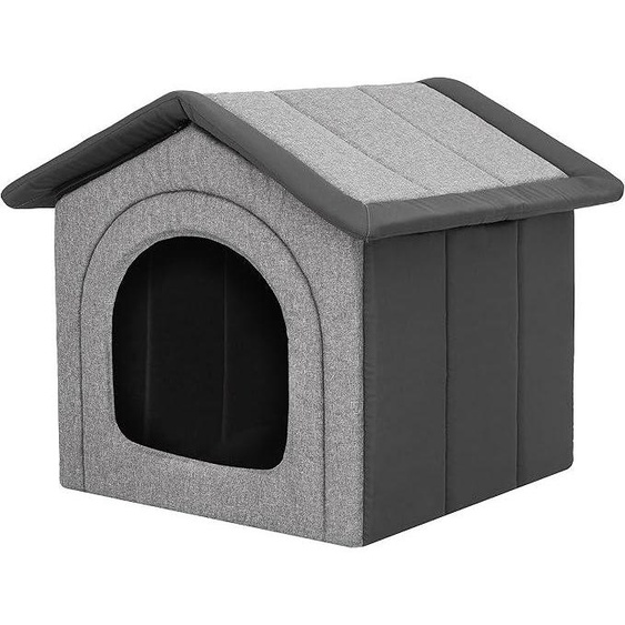 Abri pour animaux de compagnie, coin pour chiens, chenil pour animaux, cabane pour chiens, zone de repos, chenil, refuge pour animaux, chenil pour chiens, R6 : 72 x 76 cm, Graphite écologique + Graphite Oxford