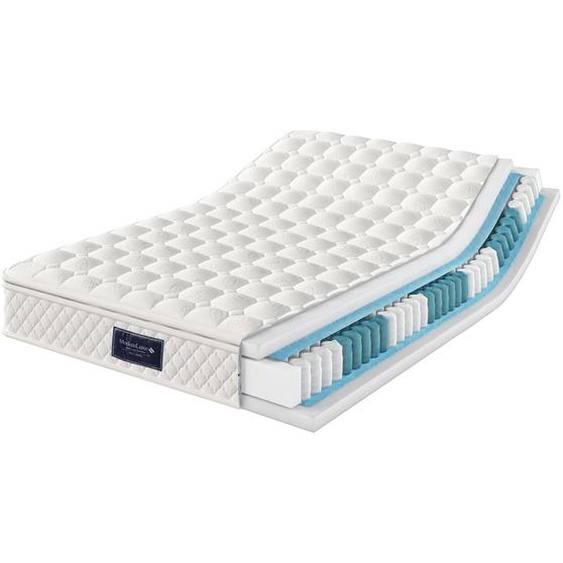 Abrihome matelas à ressorts 140x200cm, matelas en mousse froide 7 zones, ressorts ensachés, hauteur env. 25 cm H3