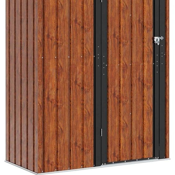 Cabanons de jardin Marron 140,5 x 74 x 200 cm Métал