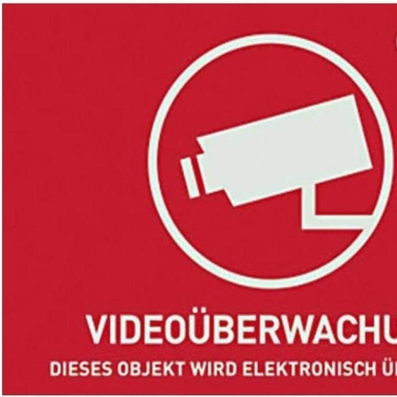 ABUS SECURITY-CENTER Autocollant davertissement surveillance vidéo 148 x 105 mm