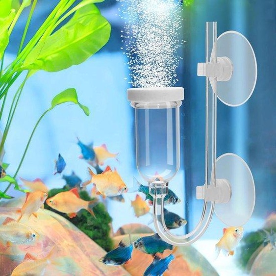 Accessoire pour diffuseur dair de 25 mm pour aquarium, avec ventouse et valve