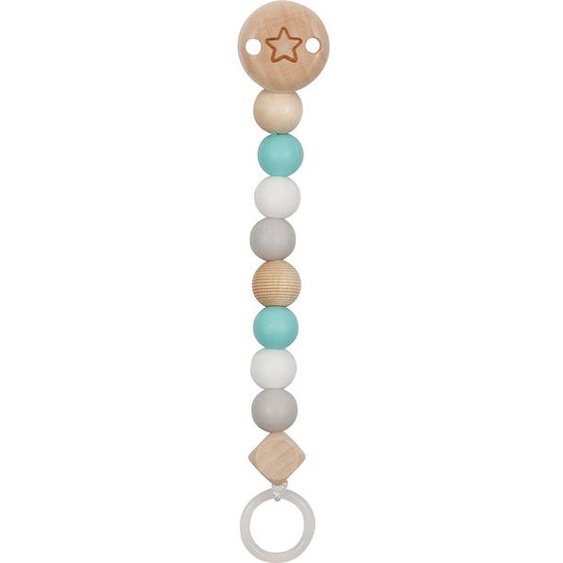 Accroche-tétine Étoile Turquoise Bleu