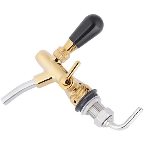 Acier inoxydable G5/8 robinet de bière réglable robinet Draft Shank Home Bar (or)